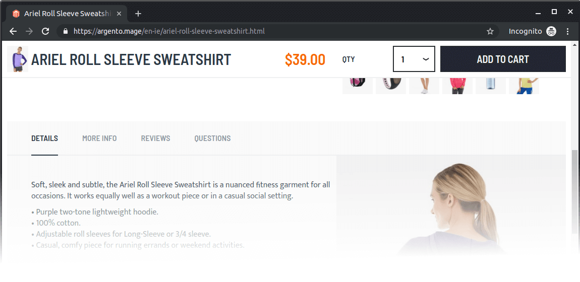 magento 2 sticky add to cart button