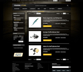 Free Magento Theme Fishing store