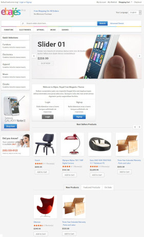 Free Magento Theme Ebajes