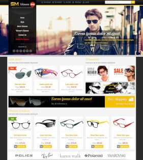 Free Magento Theme SM Glasses