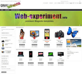 Free Magento Theme Grayscale