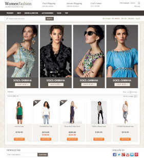 Free Magento Theme Woman fashion