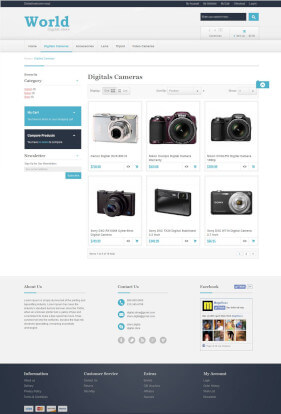 Free Magento Theme Digital world