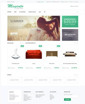 Free Magento Theme Crystal