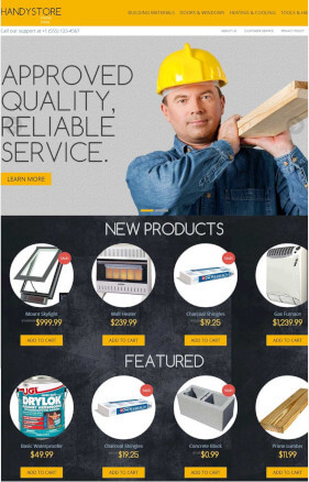 Free Magento Theme Handy store