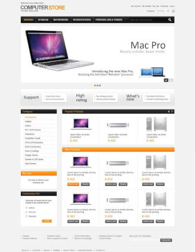 Free Magento Theme Computer store