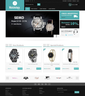 Free Magento Theme Watch Store