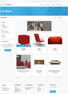 Free Magento Theme Minimo