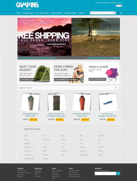 Free Magento Theme Go Camping