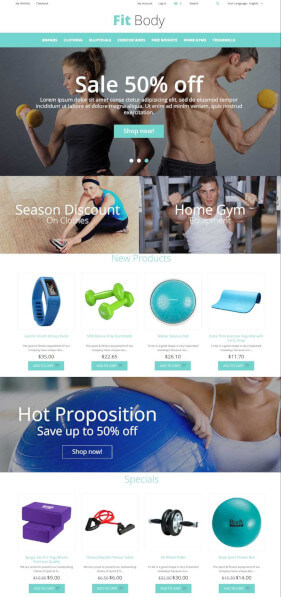 Free Magento Fit Body