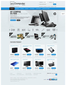 Free Magento Theme EM computer