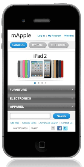 Free Magento Theme mApple Iphone