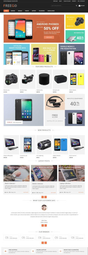 Free Magento Theme FreeGo