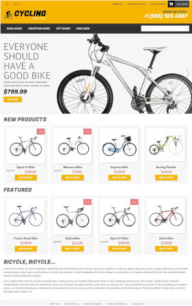 Free Magento Theme Cycling