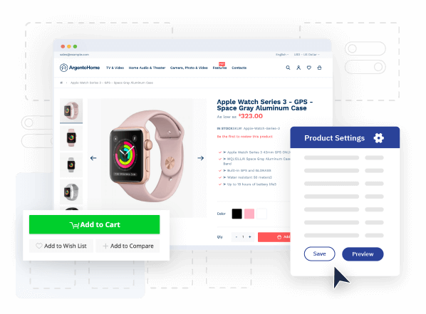 Create custom product page